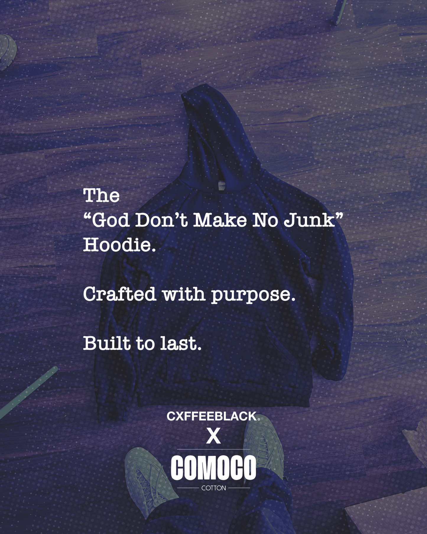 Cxffeeblack x Comoco Cotton: The First All-Black Supply Chain Hoodie