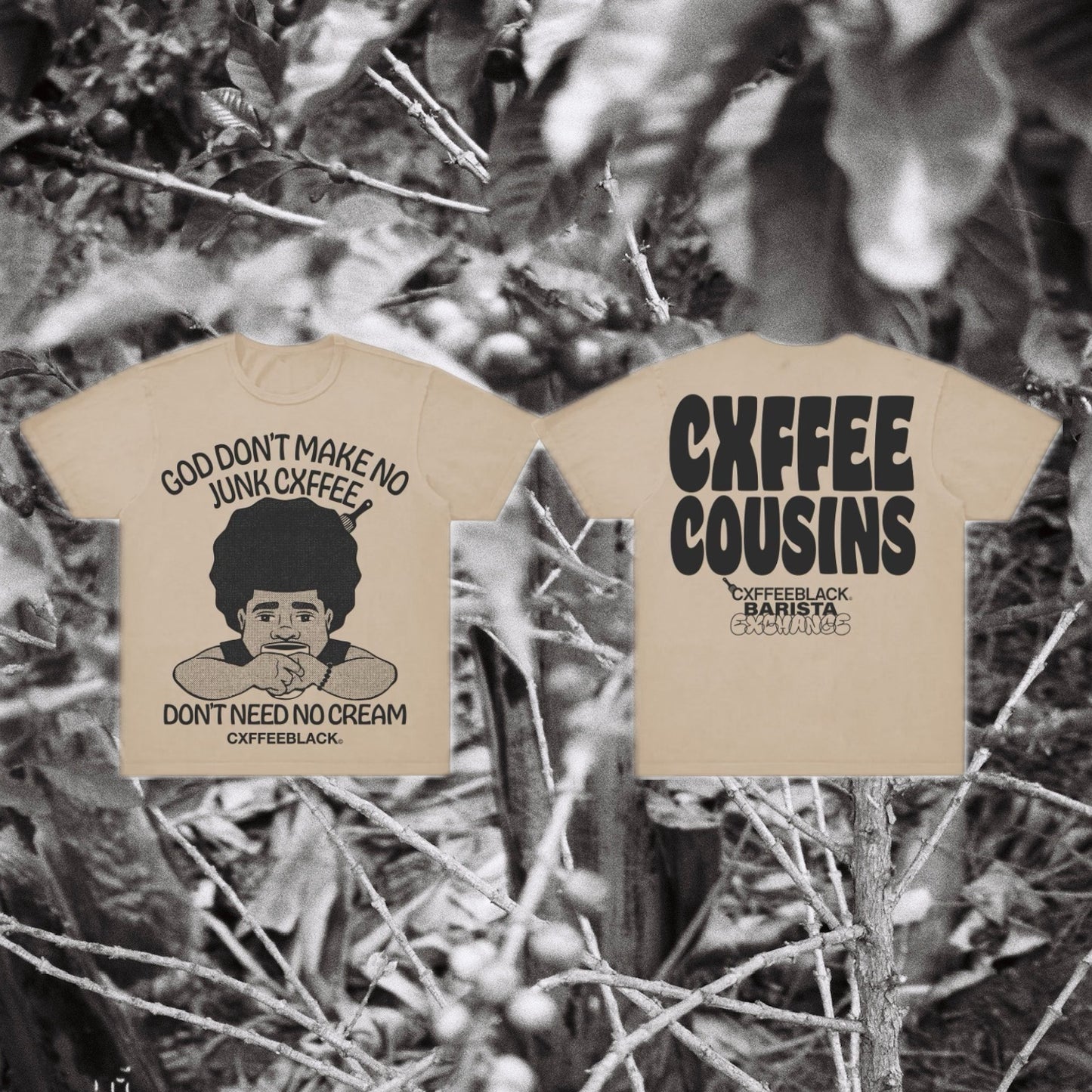 GOD DONT MAKE NO JUNK: made from cotton supply owned by black farmers// Cxffeeblack X Comoco Cotton by Netflix’s Stephen Satterfield