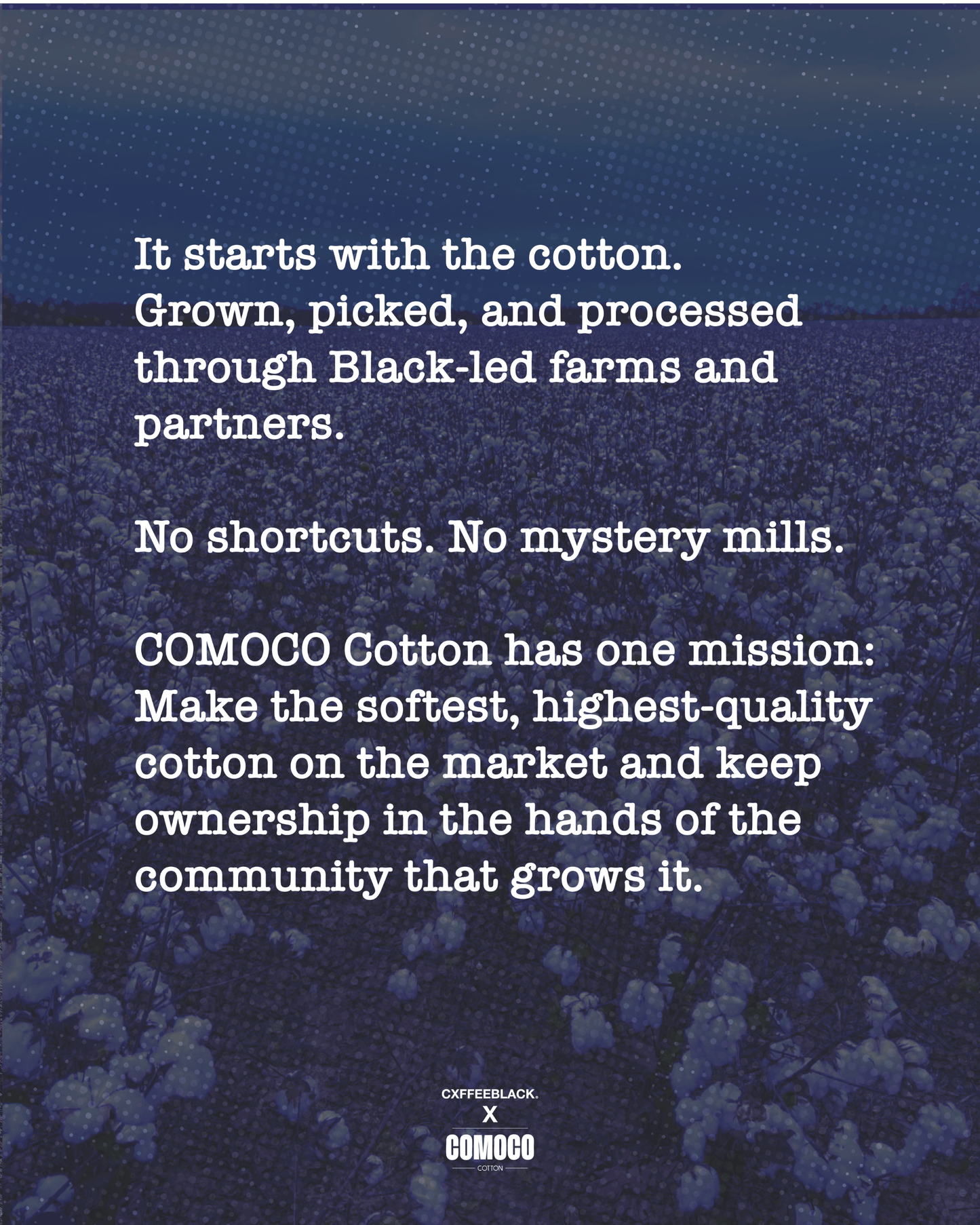 Cxffeeblack x Comoco Cotton: The First All-Black Supply Chain Hoodie