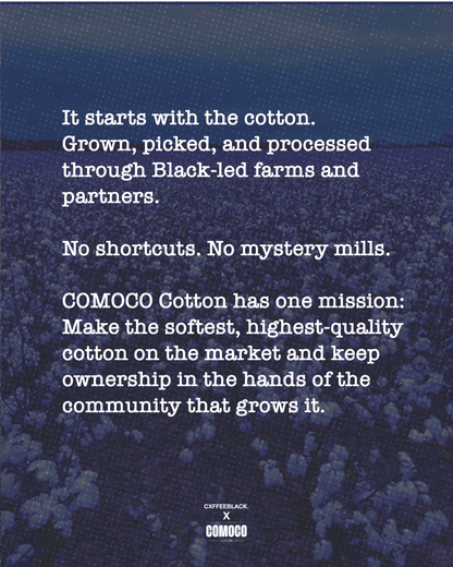 Cxffeeblack x Comoco Cotton: The First All-Black Supply Chain Hoodie