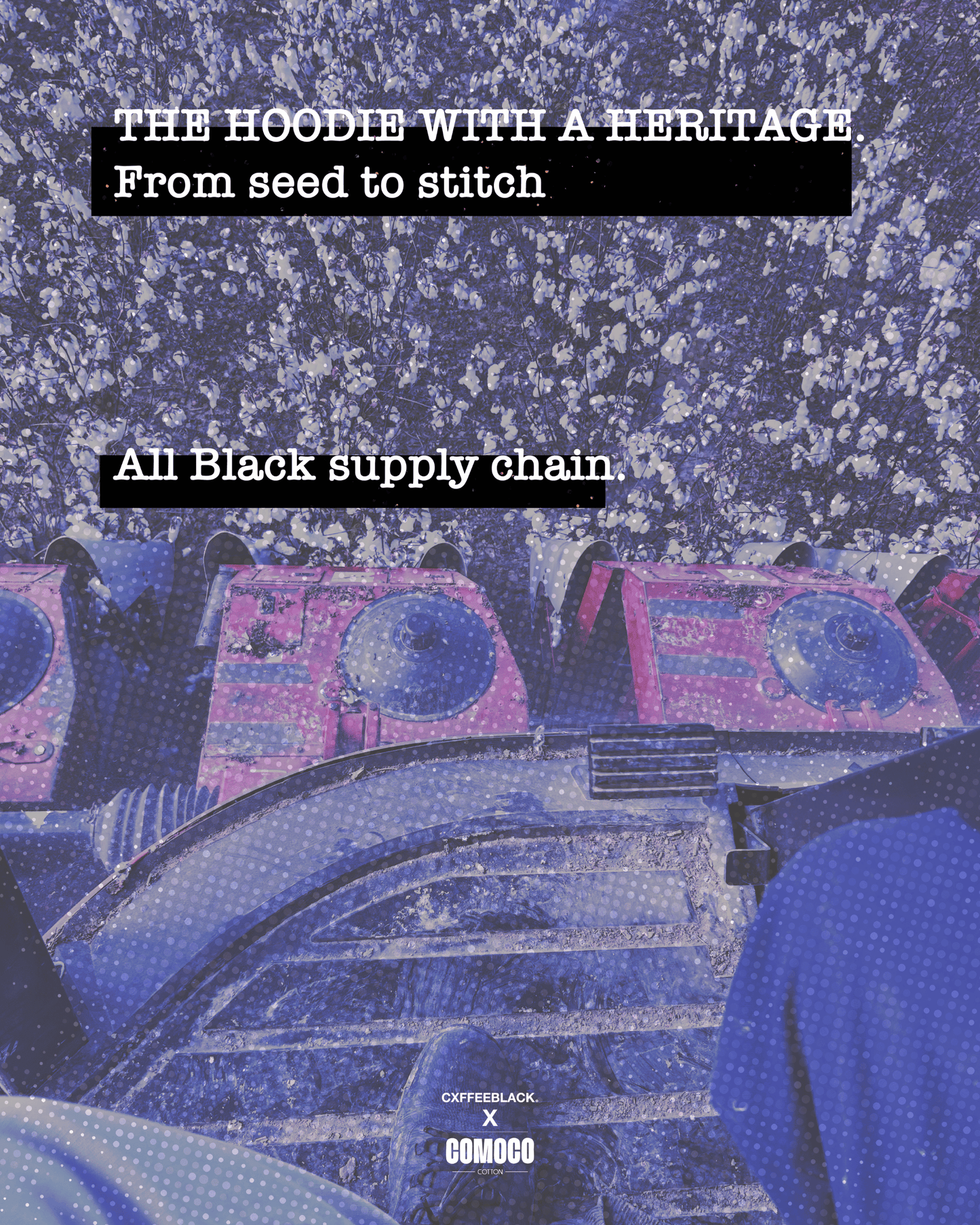 Cxffeeblack x Comoco Cotton: The First All-Black Supply Chain Hoodie