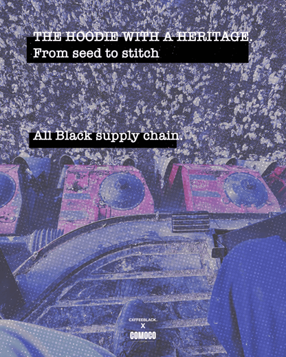 Cxffeeblack x Comoco Cotton: The First All-Black Supply Chain Hoodie