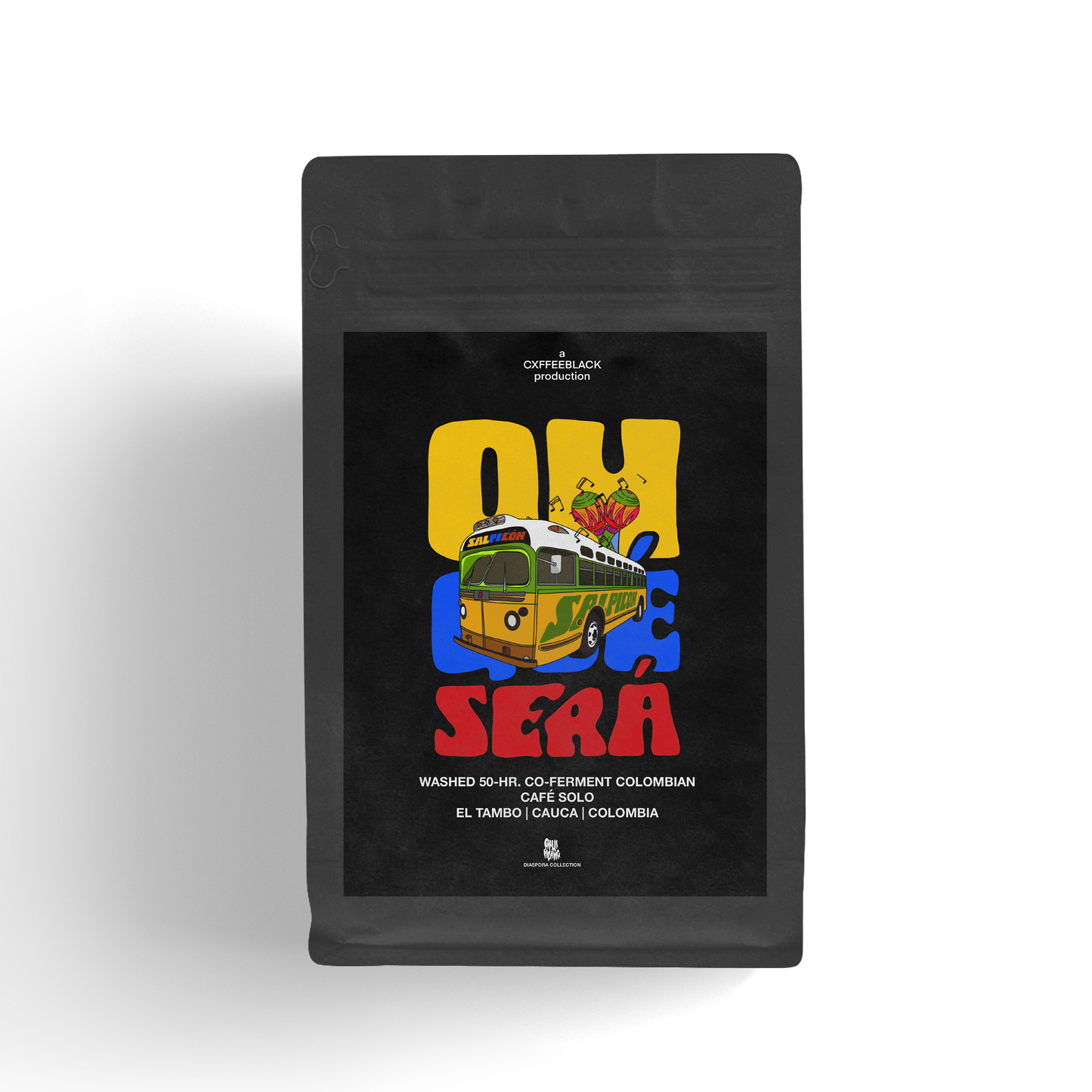 Oh Que Sera: 120hr indigenous fruit co-ferment castillo (honey, soursop, lulo) // sourced from our Afro-Colombian fam, the Dulcey Family, in El Tambo, Colombia.